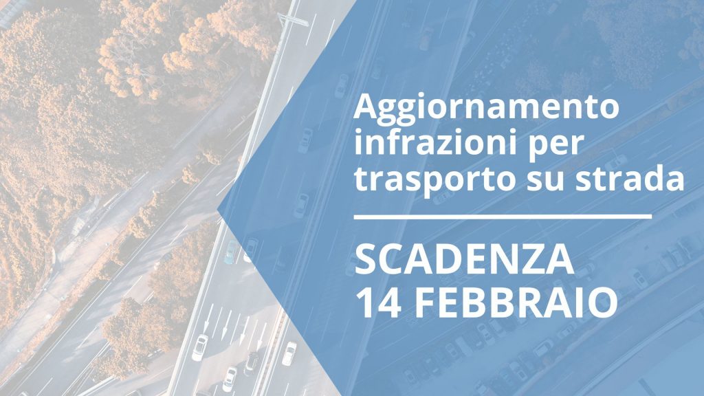 Aggiornamento infrazioni per trasporto su strada