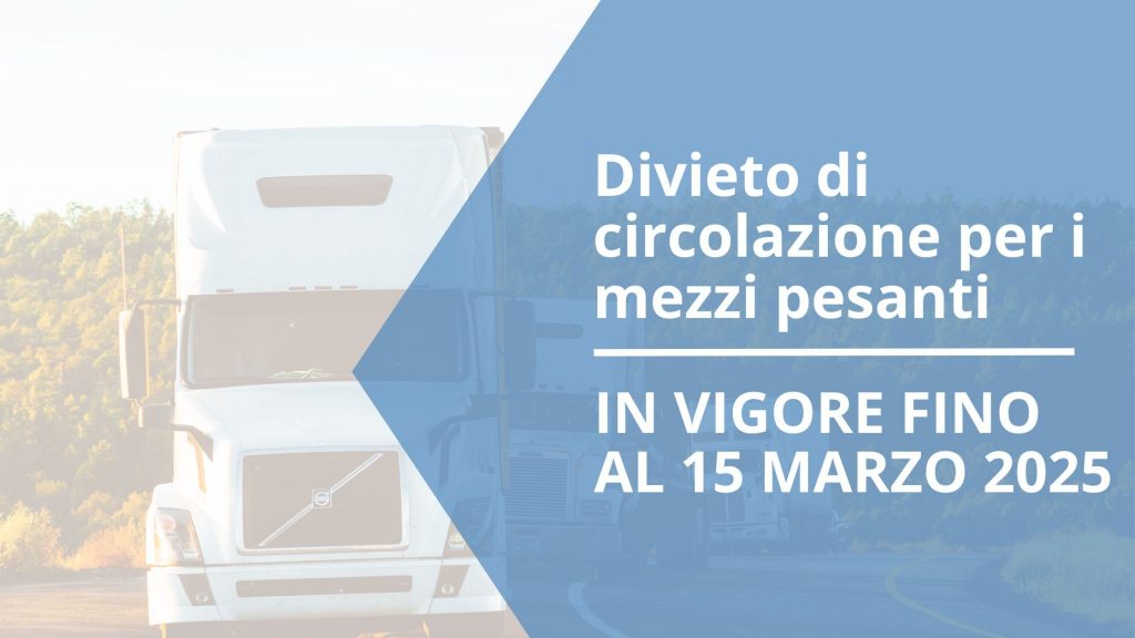 Divieto di circolazione per i mezzi pesanti