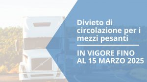 Divieto di circolazione per i mezzi pesanti